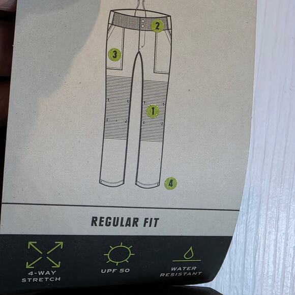 REI Screeline Tech Pants Hiking Womens Sz 14 P Green Brown Stretch Jogger $85 - Picture 11 of 16